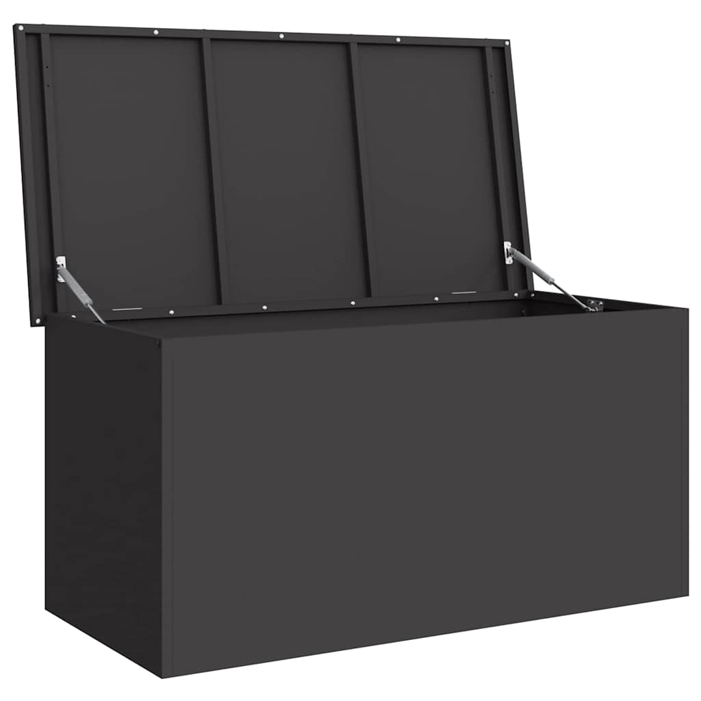 Außenlagerbox Schwarz 100 x 50,5 x 50 cm Stahl