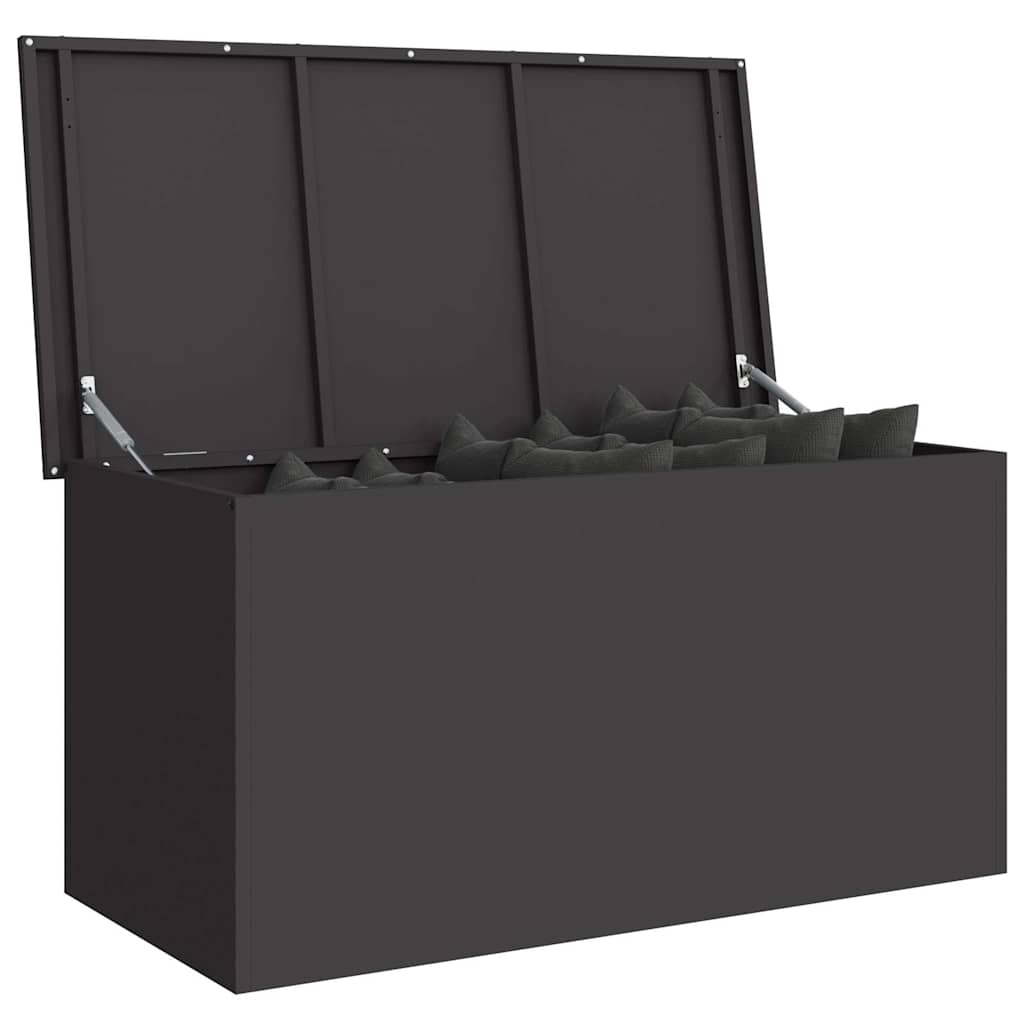 Außenlagerbox Schwarz 100 x 50,5 x 50 cm Stahl