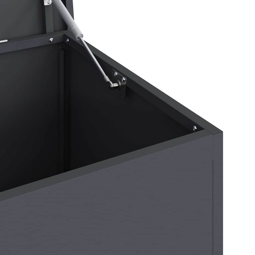 Coffre de rangement extérieur Anthracite 100 x 50,5 x 50 cm Acier