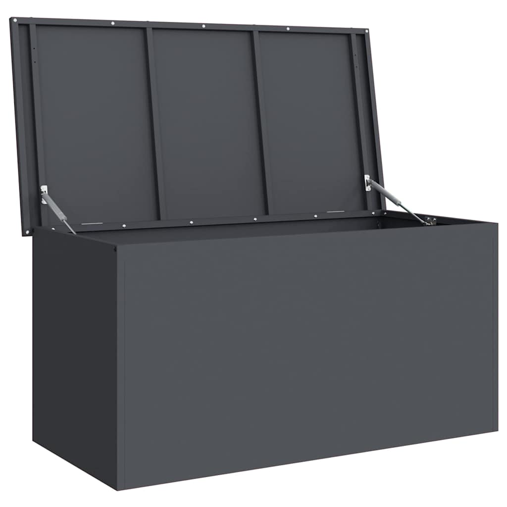 Coffre de rangement extérieur Anthracite 100 x 50,5 x 50 cm Acier