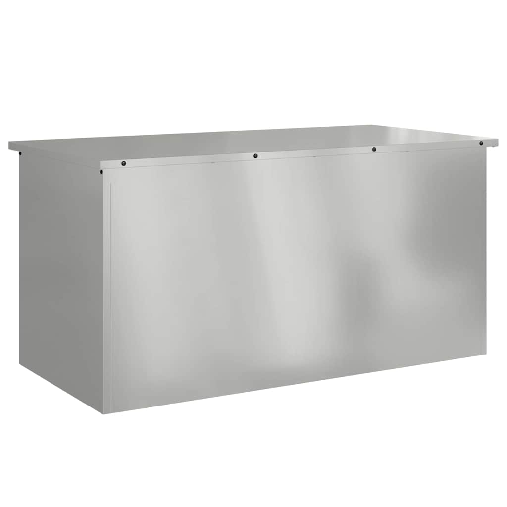 Außenlagerbox Silber 100 x 50,5 x 50 cm Stahl