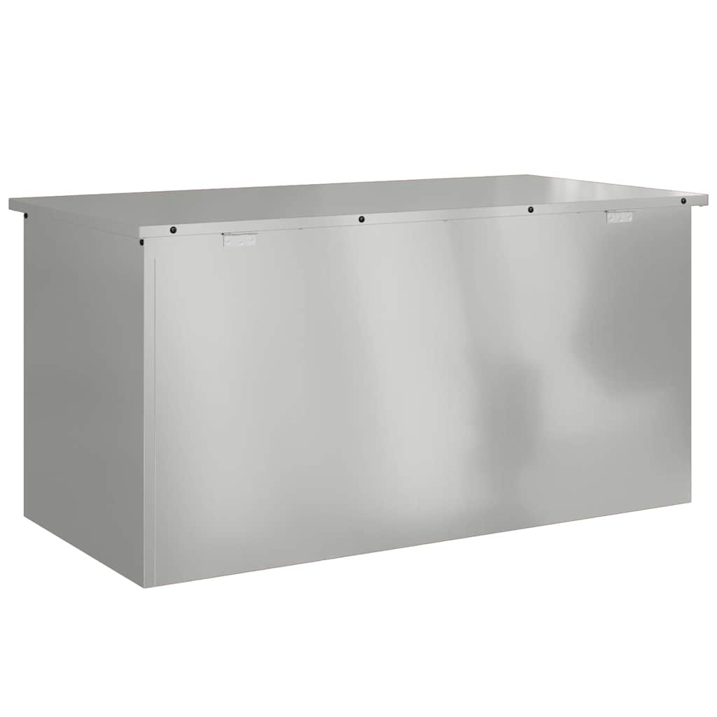Außenlagerbox Silber 100 x 50,5 x 50 cm Stahl