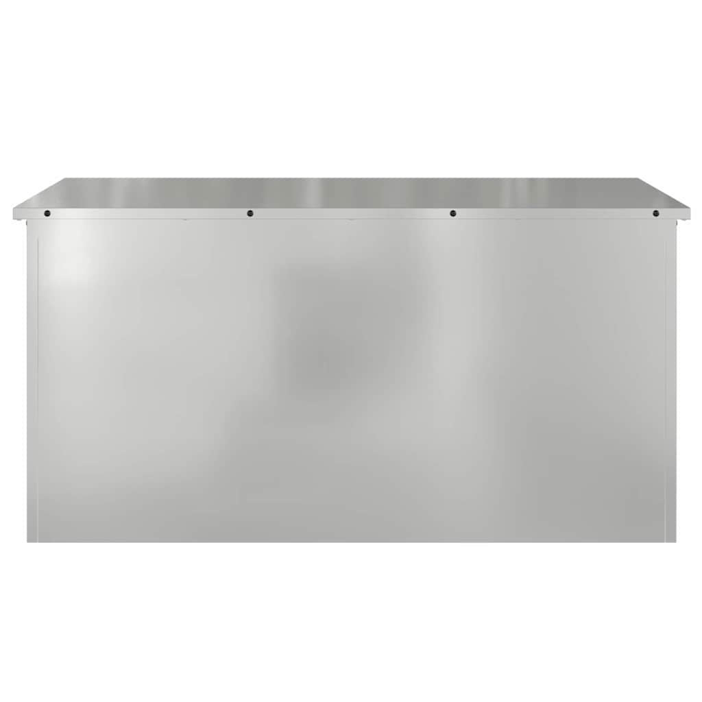 Außenlagerbox Silber 100 x 50,5 x 50 cm Stahl