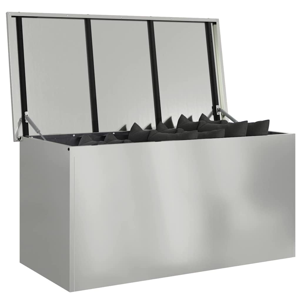 Außenlagerbox Silber 100 x 50,5 x 50 cm Stahl