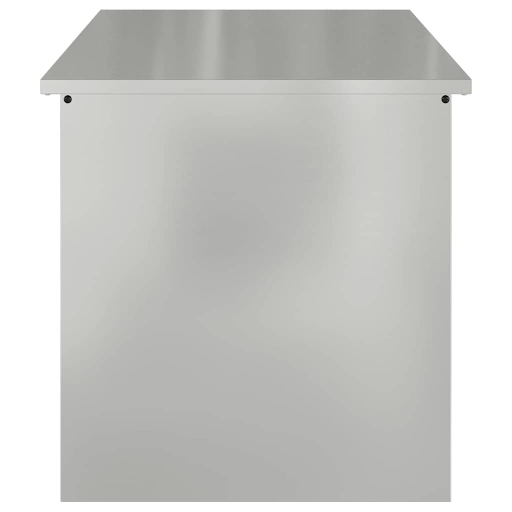 Außenlagerbox Silber 100 x 50,5 x 50 cm Stahl