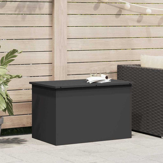 Außenlagerbox Schwarz 80 x 50,5 x 50 cm Stahl