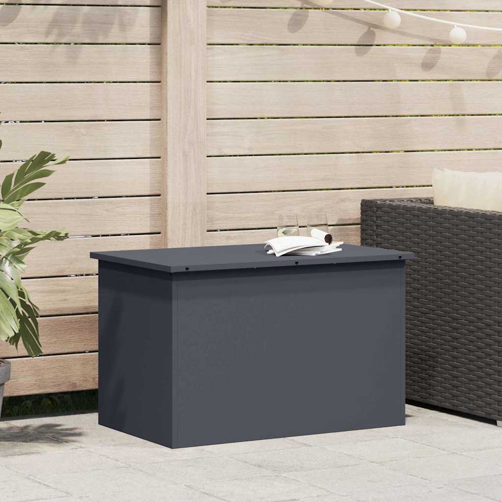 Außenlagerbox Anthrazit 80 x 50,5 x 50 cm Stahl