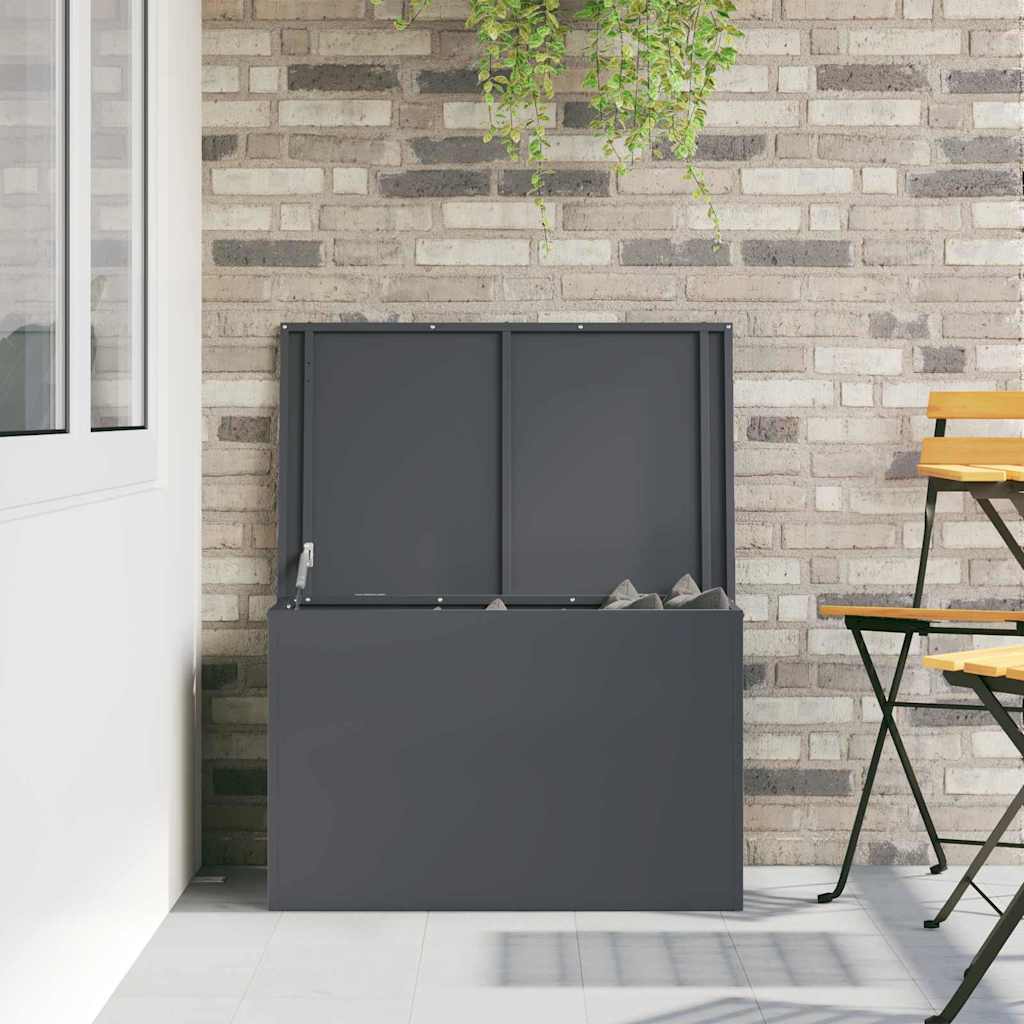 Außenlagerbox Anthrazit 80 x 50,5 x 50 cm Stahl