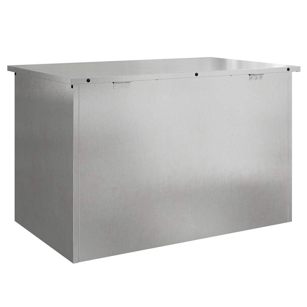Außenlagerbox Silber 80 x 50,5 x 50 cm Stahl