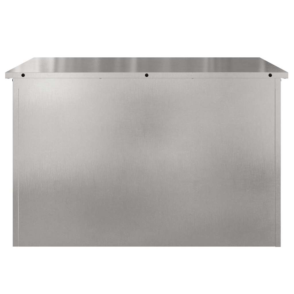 Außenlagerbox Silber 80 x 50,5 x 50 cm Stahl