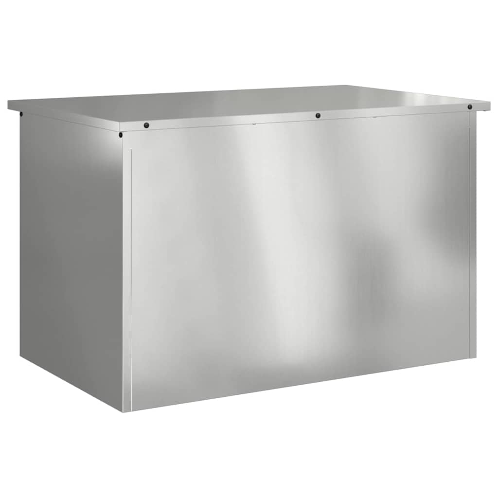 Außenlagerbox Silber 80 x 50,5 x 50 cm Stahl