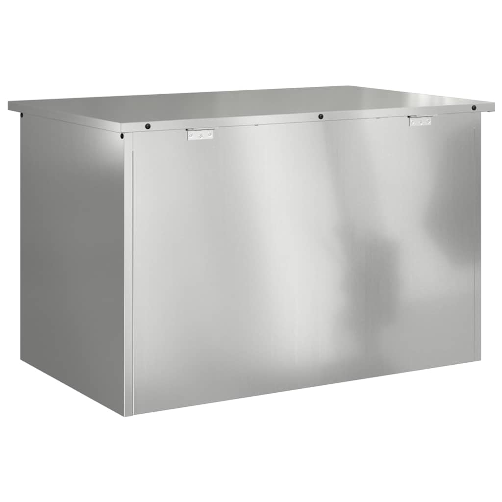 Außenlagerbox Silber 80 x 50,5 x 50 cm Stahl