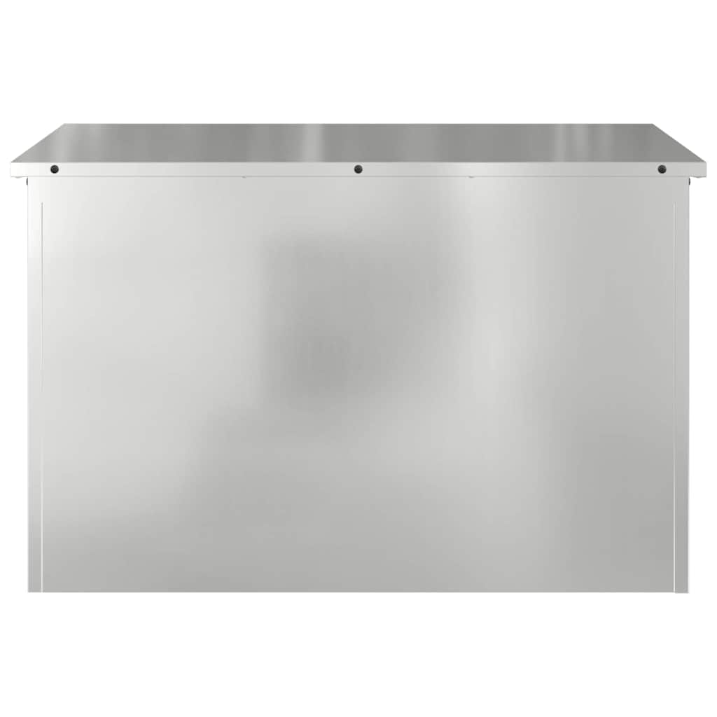 Außenlagerbox Silber 80 x 50,5 x 50 cm Stahl