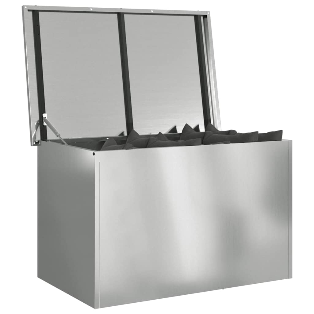 Außenlagerbox Silber 80 x 50,5 x 50 cm Stahl