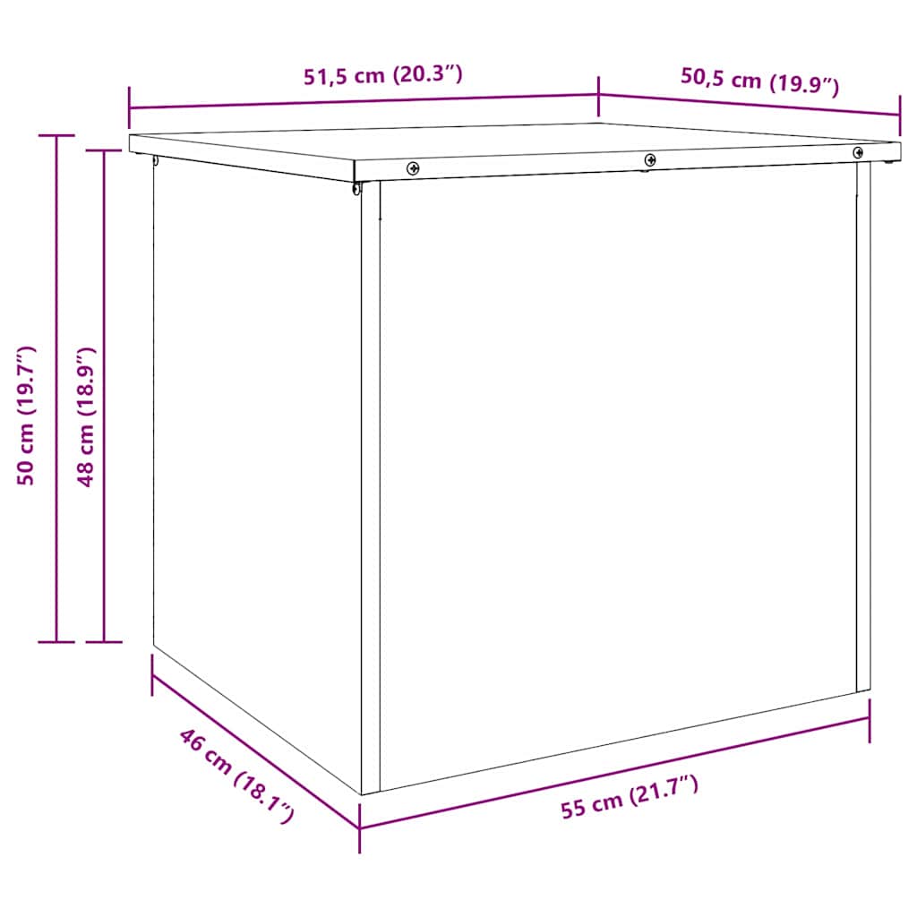 Boîte de rangement extérieure vert olive 55 x 50,5 x 50 cm acier