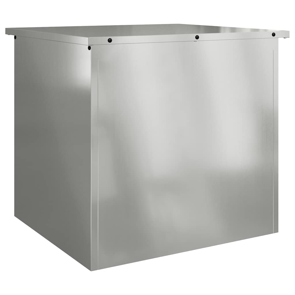 Außenlagerbox Silber 55 x 50,5 x 50 cm Stahl