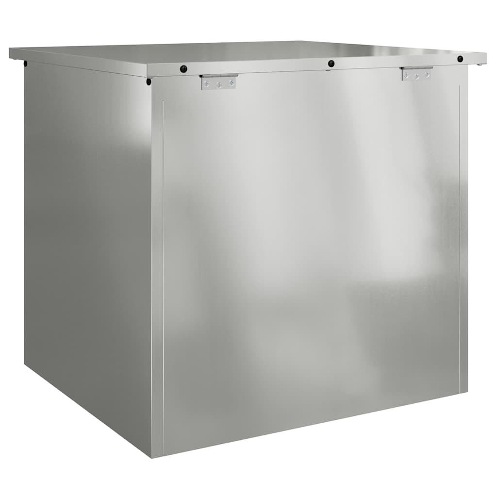 Außenlagerbox Silber 55 x 50,5 x 50 cm Stahl