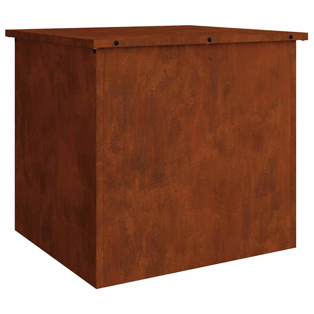 Außenlagerbox Rostig 55 x 50,5 x 50 cm Stahl