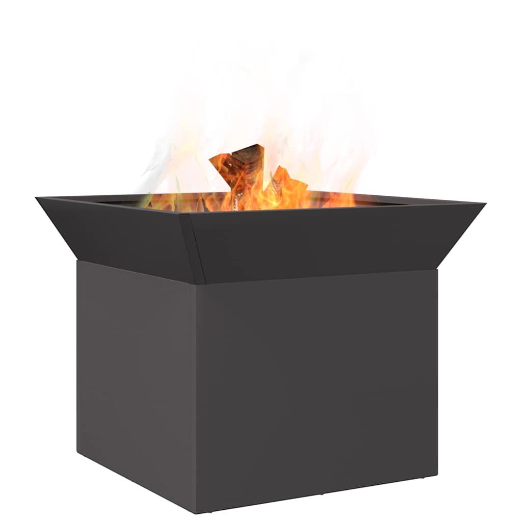 Feuerstelle Schwarz 50 x 50 x 40 cm Stahl