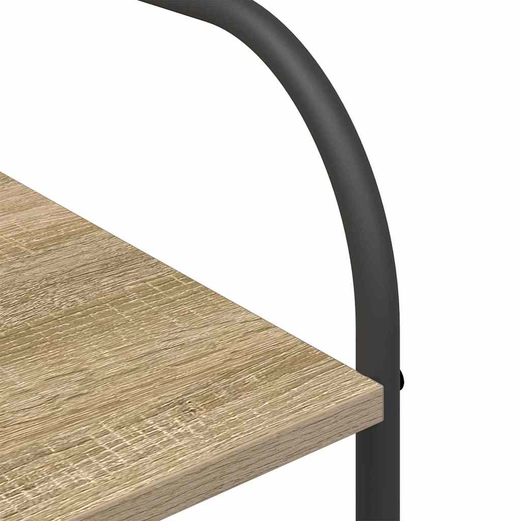 Portant à vêtements avec étagère marron 120 x 44 x 160 cm en bois reconstitué