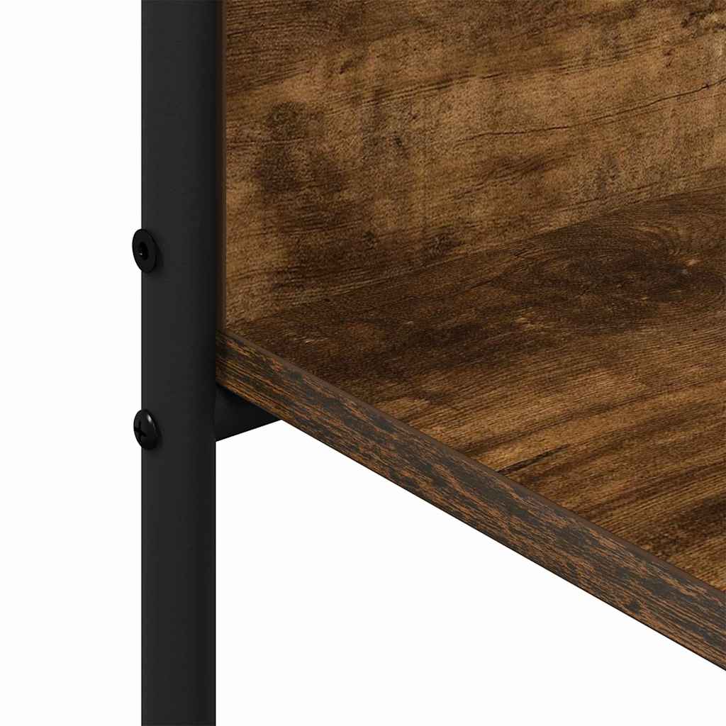 Kleiderständer mit Regal Braun Eichen-Optik 120 x 44 x 160 cm
