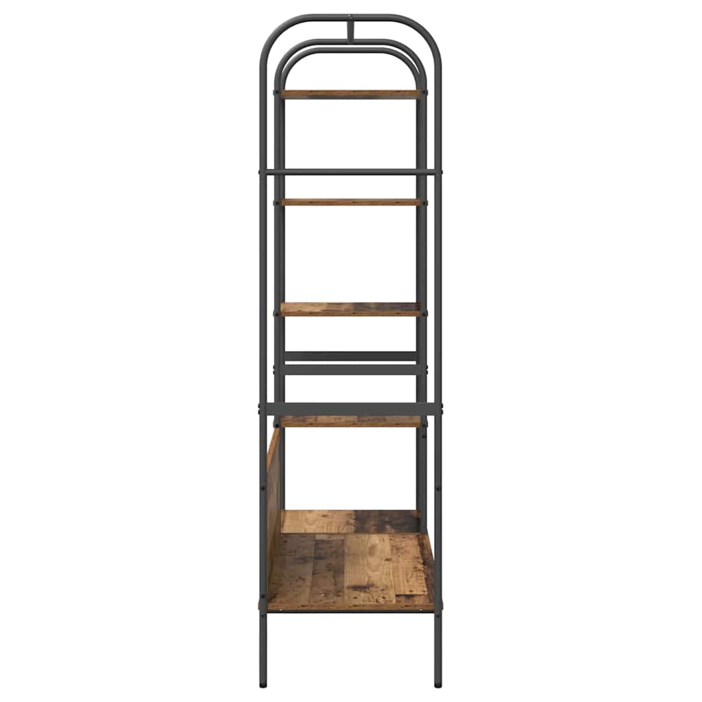 Portant avec étagère Marron 120 x 44 x 160 cm Bois d'ingénierie