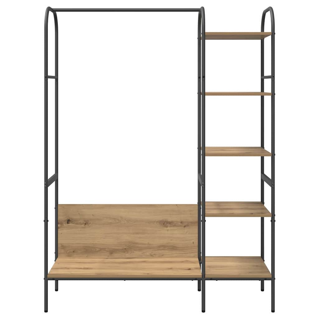 Portant avec étagère Beige 120 x 44 x 160 cm Bois d'ingénierie
