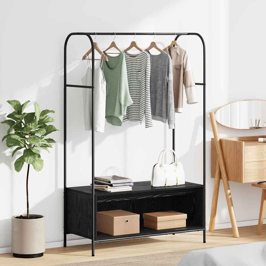 Garment Rack Black 100 x 44 x 160 cm Engineered Wood