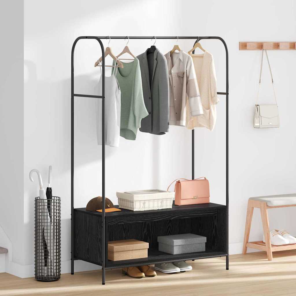 Garment Rack Black 100 x 44 x 160 cm Engineered Wood