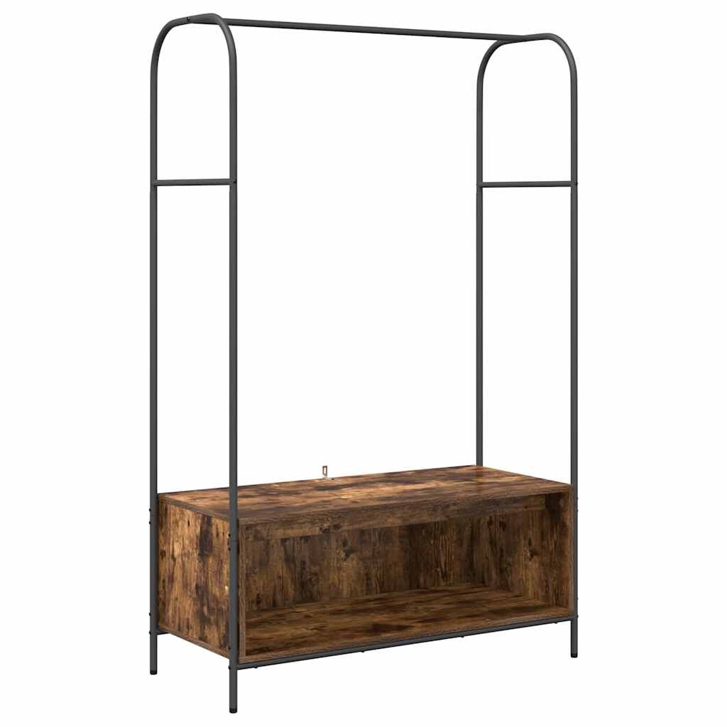 Clothes Rack Brown Oak Effect 100 x 44 x 160 cm