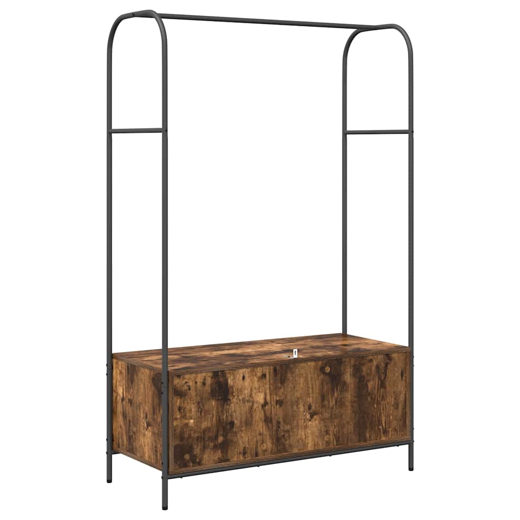Clothes Rack Brown Oak Effect 100 x 44 x 160 cm
