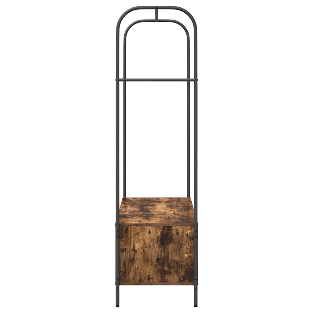Clothes Rack Brown Oak Effect 100 x 44 x 160 cm