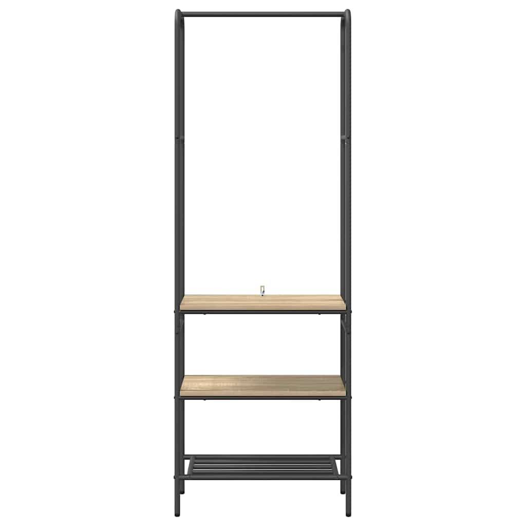 Portant chêne Sonoma 60 x 30 x 171 cm bois aggloméré