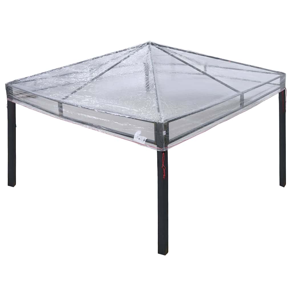 Ersatzbezug für Pavillon Transparent 300 x 300 x 26 cm PVC