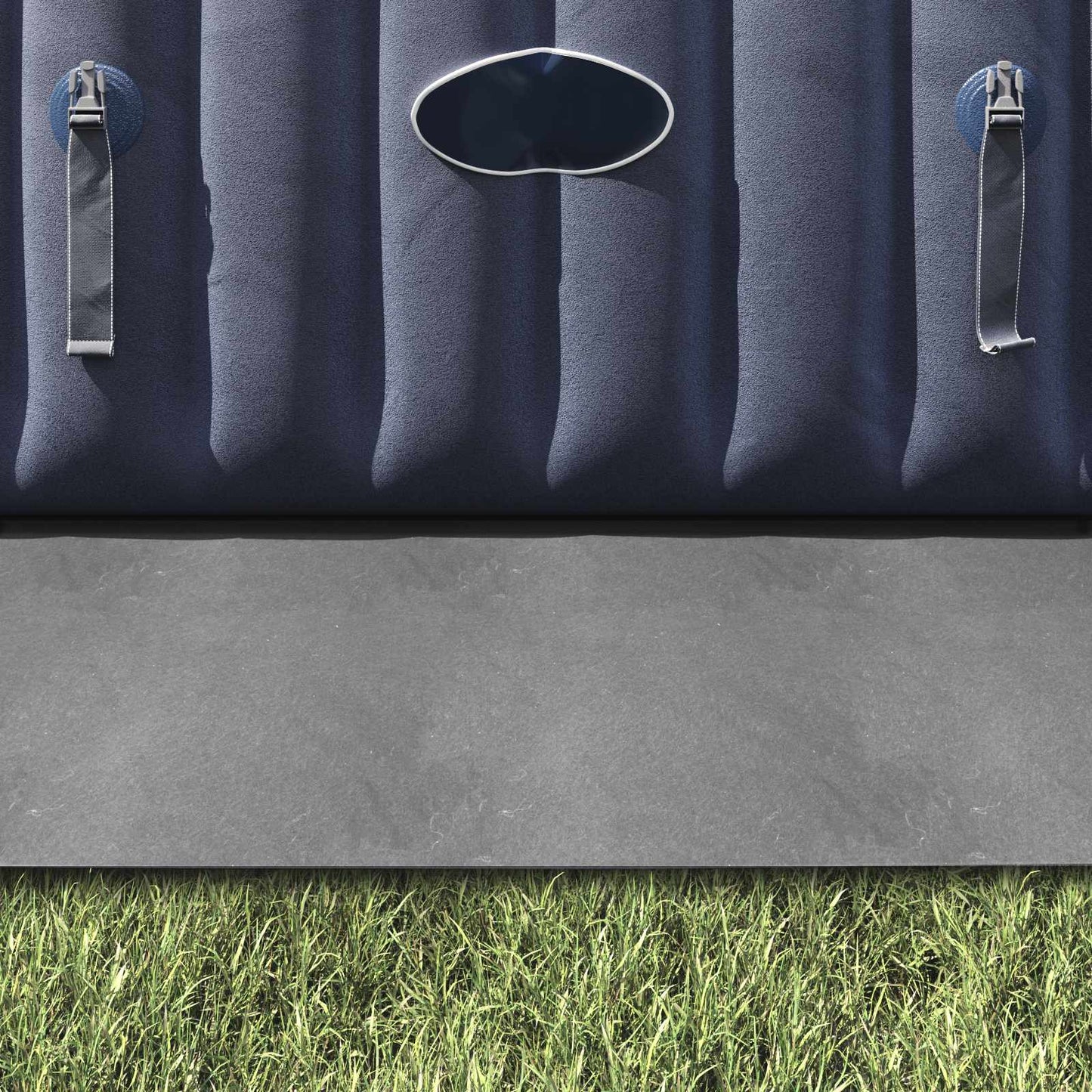 Bodenfolie für Pools Hellgrau 396 x 396 x 0,1 cm Vliesstoff
