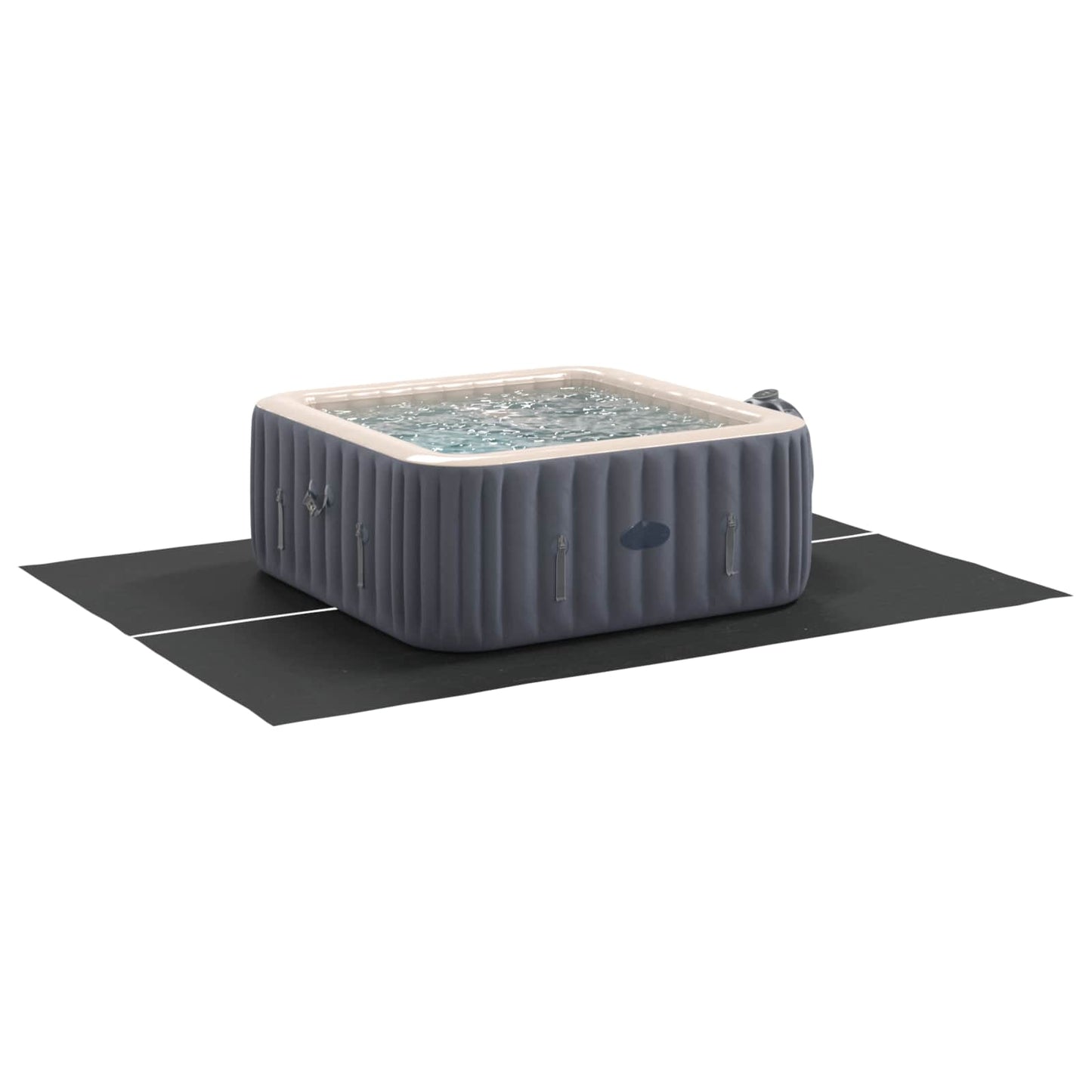 Bodenfolie für Pools Schwarz 300 x 220 x 0,1 cm Vliesstoff