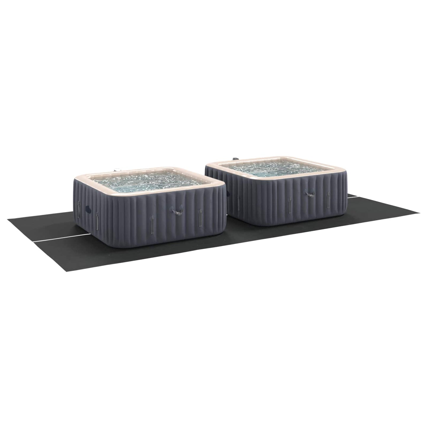 Bodenfolie für Pools Schwarz 500 x 250 x 0,1 cm Vliesstoff