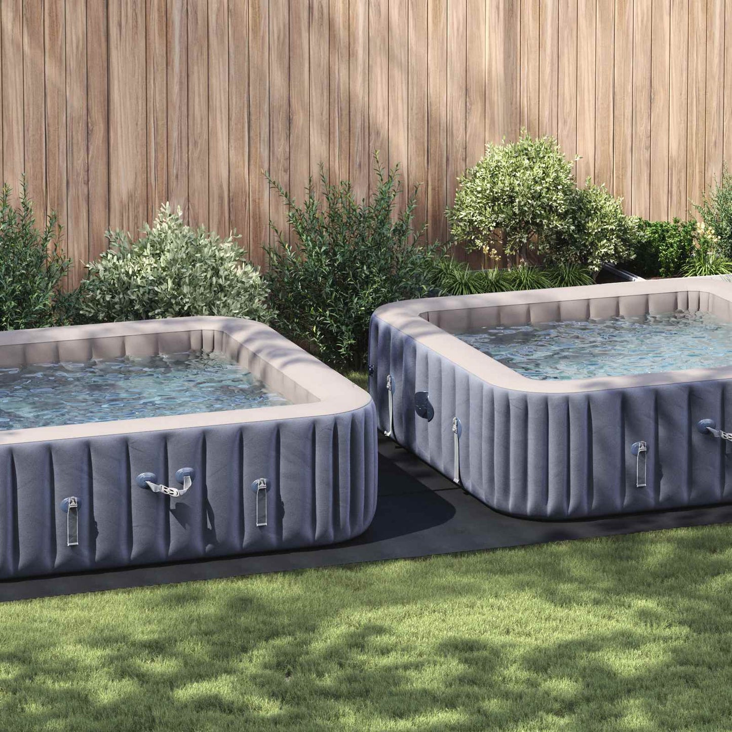 Bodenfolie für Pools Schwarz 640 x 321 x 0,1 cm Vliesstoff