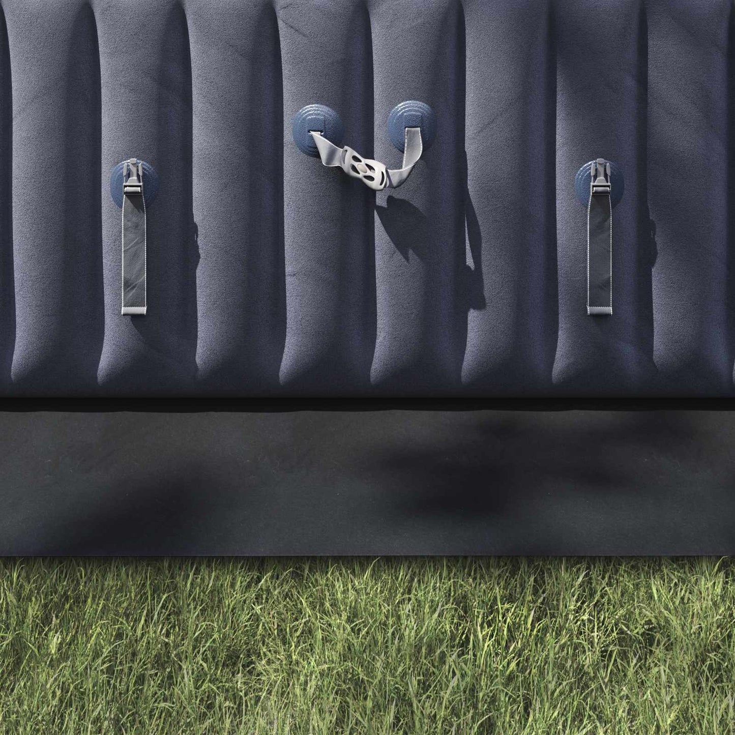 Bodenfolie für Pools Schwarz 820 x 420 x 0,1 cm Vliesstoff