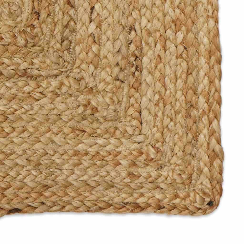 Area Rug Beige 120 x 120 cm Jute