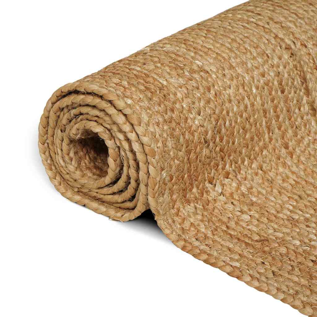 Area Rug Beige 120 x 120 cm Jute