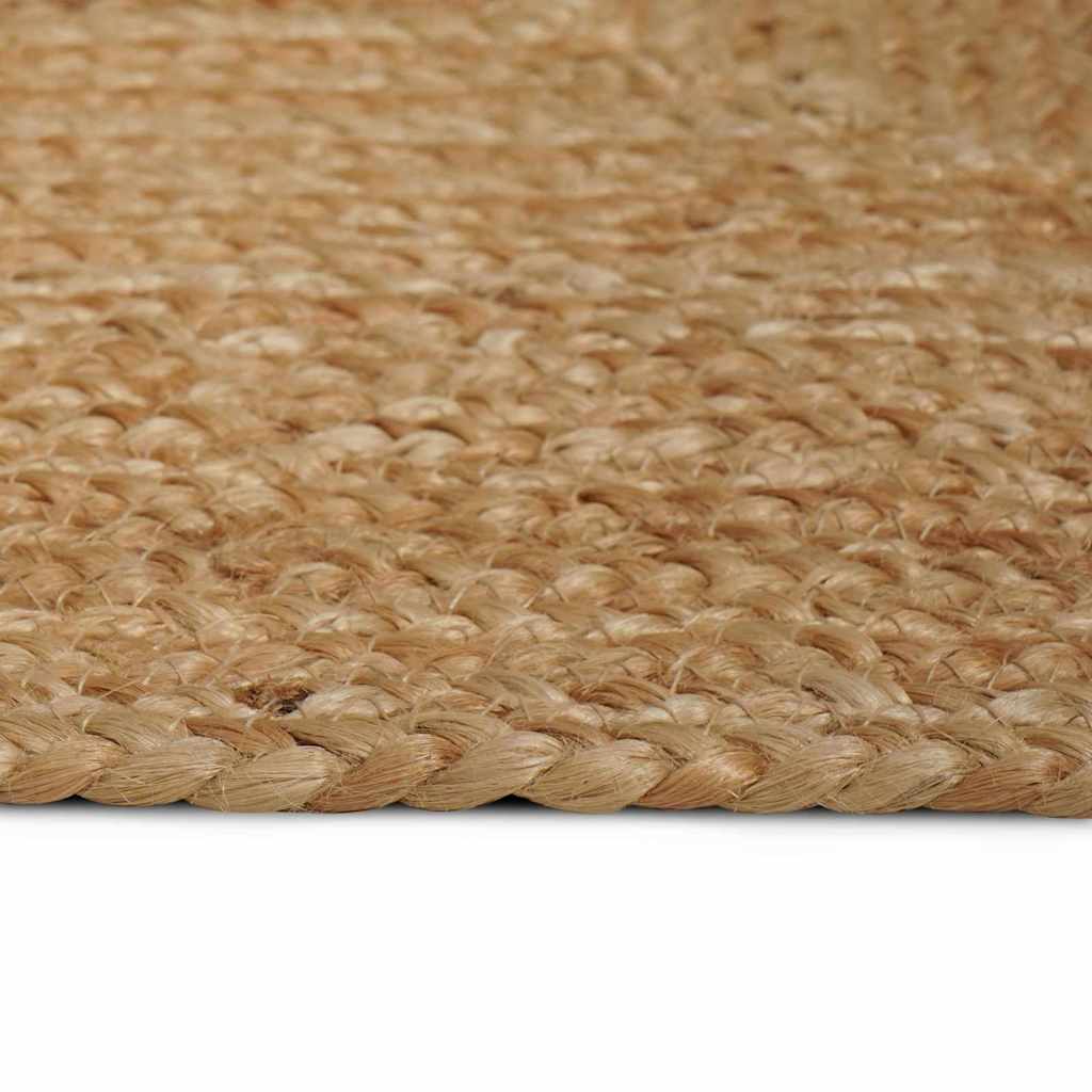 Area Rug Beige 120 x 120 cm Jute