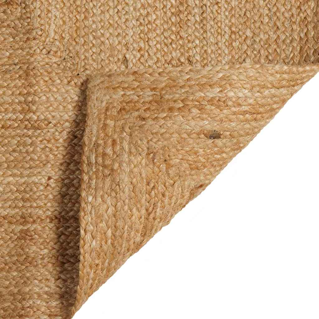 Area Rug Beige 120 x 120 cm Jute