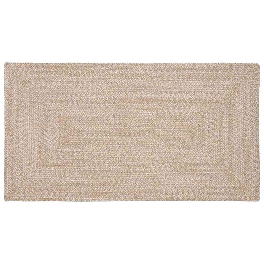 Area Rugs Natural and White 60 x 110 cm Jute