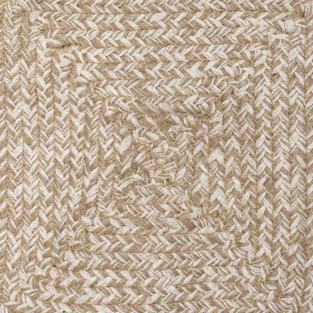 Bereichsteppiche Natürlich und Weiß 300 x 300 cm Jute
