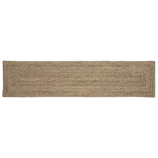 Area Rugs Natural and Black 60 x 200 cm Jute