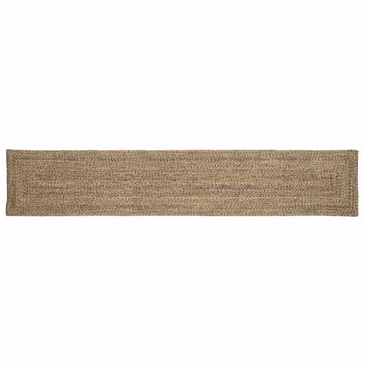 Area Rugs Natural and Black 60 x 400 cm Jute