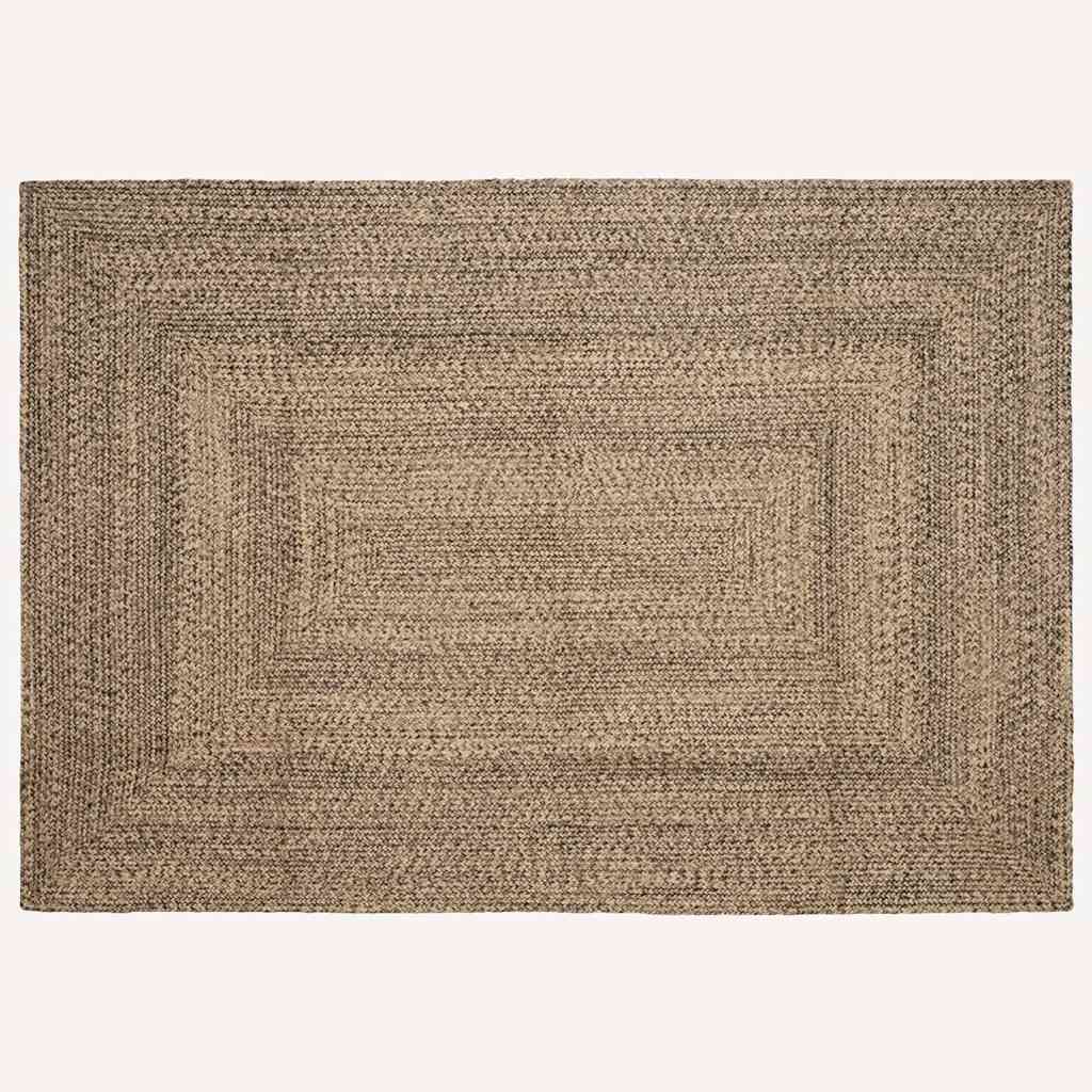 Bereichsteppiche Natürlich und Schwarz 240 x 340 cm Jute