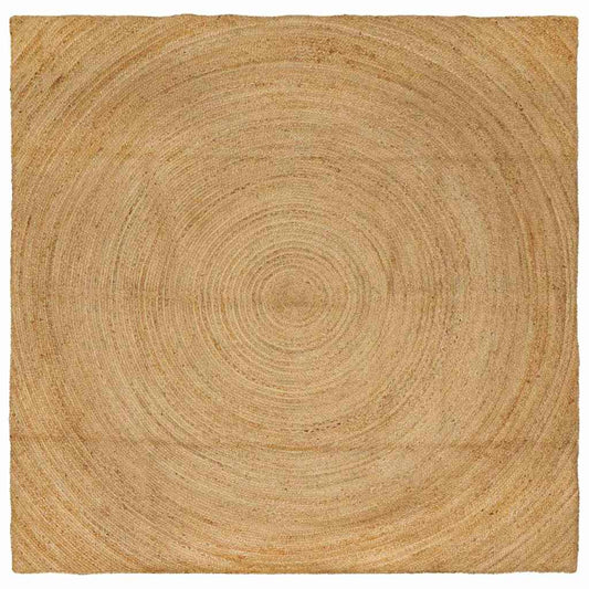 Bereichsteppiche Quadratisch Braun 240 x 240 cm Jute