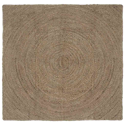 Bereichsteppiche Quadratisch Grau 120 x 120 cm Jute